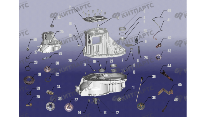 Корпус коробки передач Chery