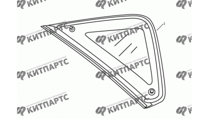 Стекло заднее неподвижное Dong Feng