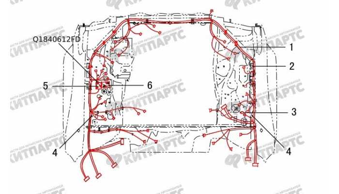 Жгут проводов моторного отсека Great Wall Hover H3