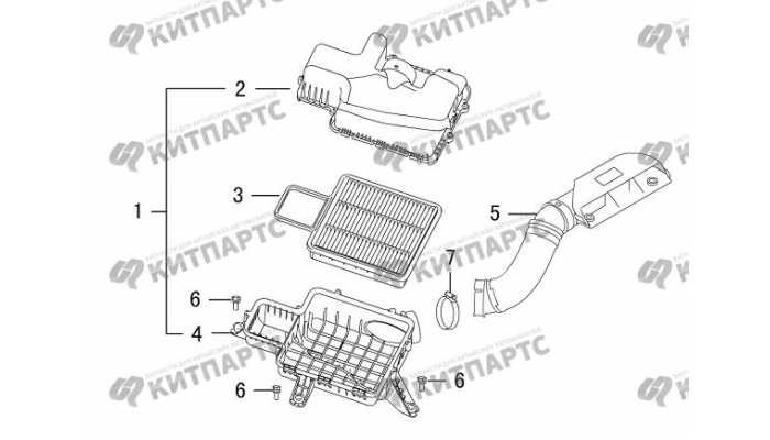 Корпус воздушного фильтра 4G63T Great Wall DW Hower H3