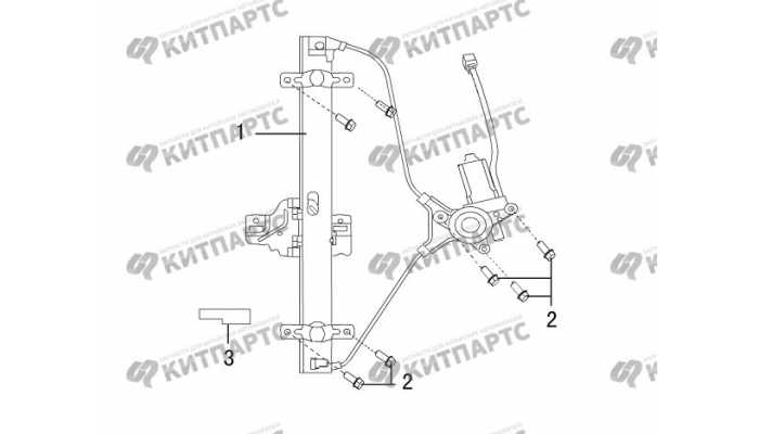 Стеклоподъемник передней двери Great Wall DW Hower H3